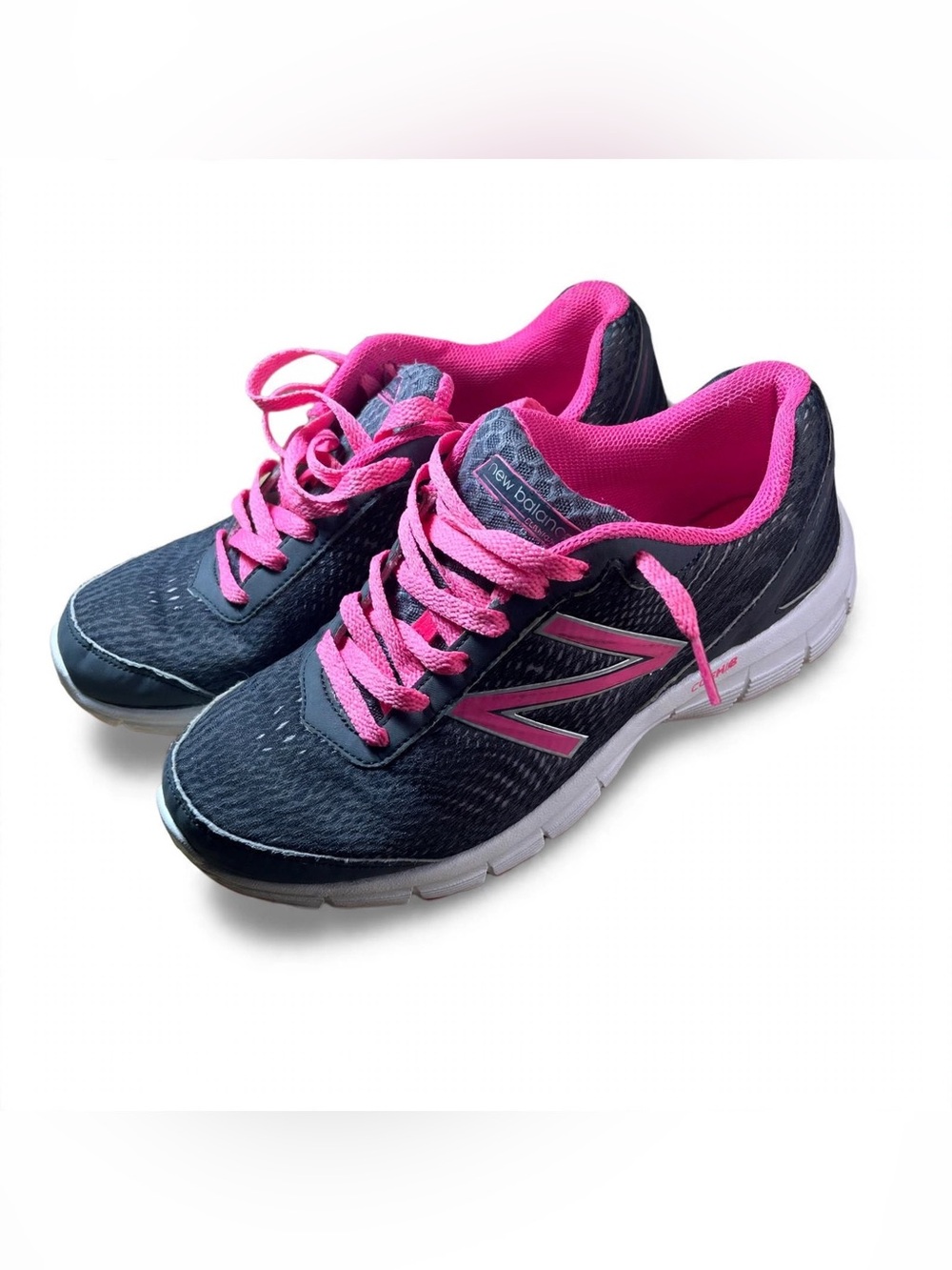 New Balance Women’s Navy and Hot Pink Athletic Sneakers